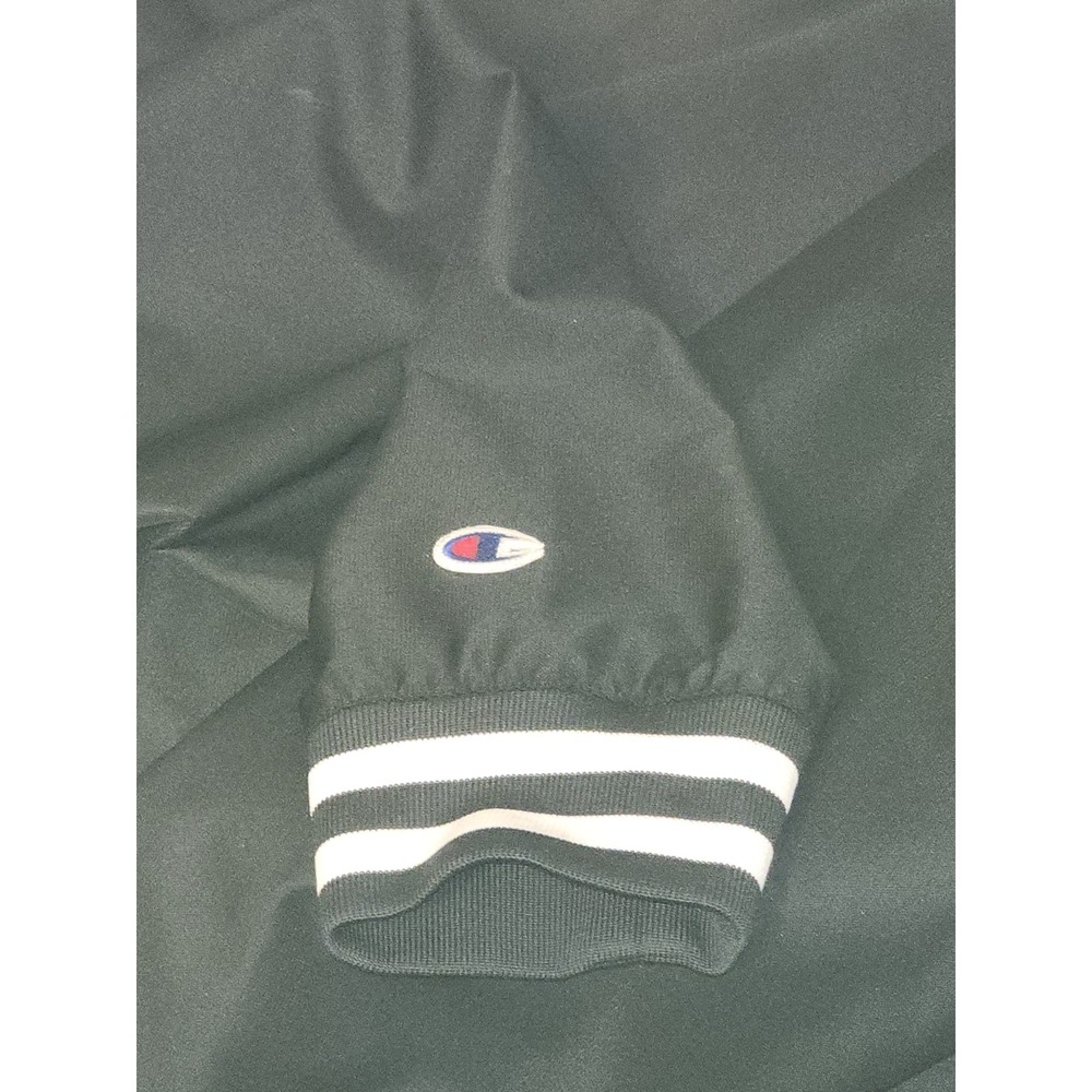 🔥Champion Black NC STATE WOLFPACK Lined Pullover Heavy Duty Nylon Wind Breaker - Picture 9 of 11